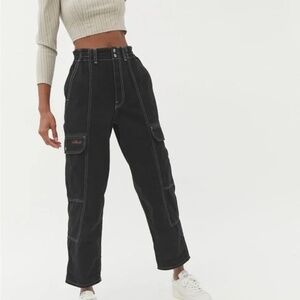 BDG Urban Outfitters Blaine Black Denim Baggy High-Waisted Skater Jeans Size 27